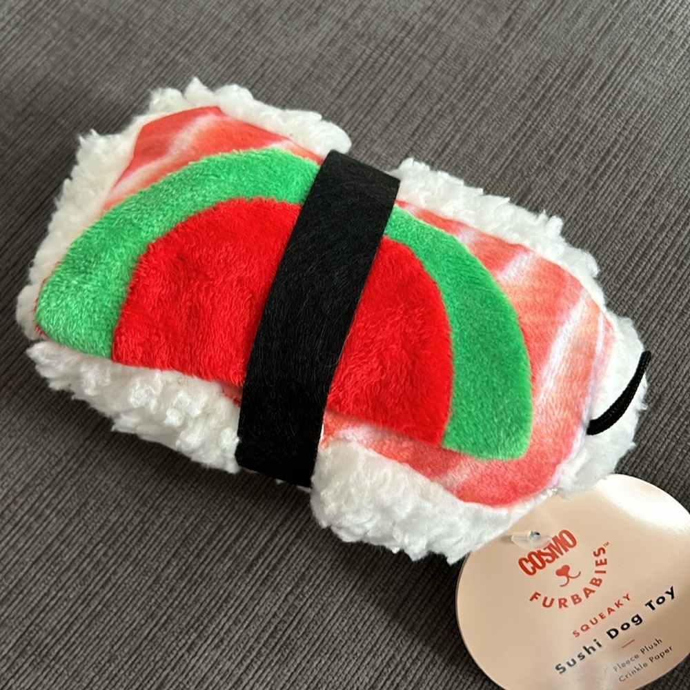 COSMO FURBABIES Sushi Dog Toys Squeaker - buyers choice - Picture 4 of 7